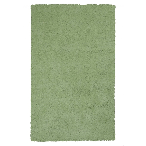 Homeroots 5 x 7 ft. Polyester Spearmint Green Area Rug 352641 - main